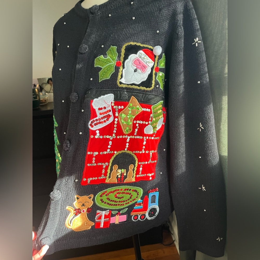 Basic Editions Black Knit Sweater - image 4